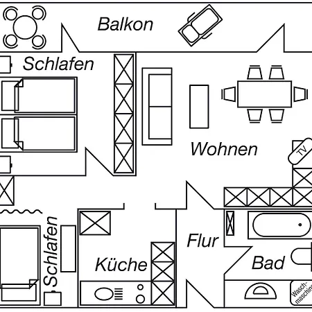 Objekt-nr 33 - - Trelleborgallee Apartment *